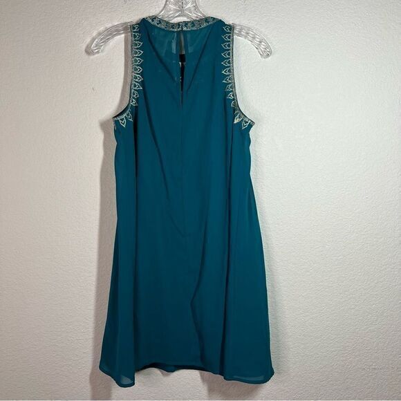 Altar'd State Turquoise Blue Embroidered Sleeveless A Line Dress Women's Small - Picture 6 of 6